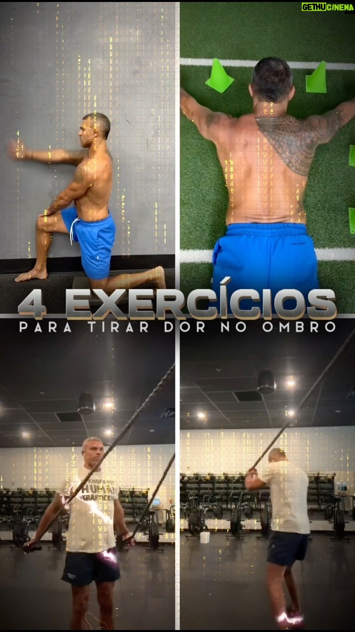 Vitor Belfort Instagram - Para você que sente dores ou desconforto no ombro, se liga nesses exercícios que eu trouxe que vão tirar as suas dores! // For you who feel pain or discomfort in your shoulder, pay attention to these exercises that I brought that will take away your pain! #belfortclub #belforttraining #motivation #mma #ufc #lifestyle #mindset