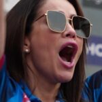 Waluscha De Sousa Instagram - @waluschaa adding Mumbai's roar in the ground. Here is the “A23 Moments of the Match” from the match between @mumbaiheroesofficial and @bhojpuridabanggsccl Watch #CCL2024 Live on JioCinema and Sony Ten 5. #A23 #CCLSeason10 #Chalosaathkhelein #CCLonJioCinema #CelebrityCricketLeague #JioCinema #A23MomentsoftheMatch @a23rummy @officialjiocinema @sonysportsnetwork