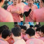 Warintorn Panhakarn Instagram - กลัฟๆ อย่าเจ็บนะ จ๊อบบบ !! เงยหน้าดูเพื่อนด้วยว้อยยย ! 🤣 #หน้าตัวเป้ากับปีกตัวปั้น 😁 #สีพีชจี๊ดแน่แม่จ๋า
