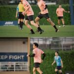 Warintorn Panhakarn Instagram - กลัฟๆ อย่าเจ็บนะ จ๊อบบบ !! เงยหน้าดูเพื่อนด้วยว้อยยย ! 🤣 #หน้าตัวเป้ากับปีกตัวปั้น 😁 #สีพีชจี๊ดแน่แม่จ๋า