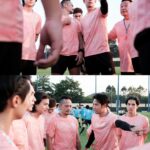 Warintorn Panhakarn Instagram - กลัฟๆ อย่าเจ็บนะ จ๊อบบบ !! เงยหน้าดูเพื่อนด้วยว้อยยย ! 🤣 #หน้าตัวเป้ากับปีกตัวปั้น 😁 #สีพีชจี๊ดแน่แม่จ๋า