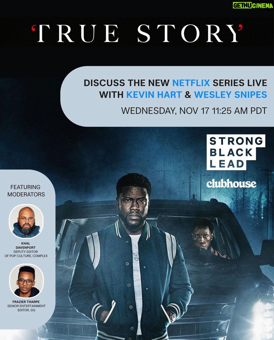 Wesley Snipes Instagram - Join the conversation ππΏ @truestorynetflix ββββββββββββββββββ Remember, βTrue Storyβ Starring myself & @kevinhart4real airs on @netflix Nov 24th!