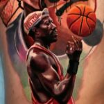 Wesley Snipes Instagram - Can we talk about how dope this tat is?! Shoutout to @thegregstevens for getting it and to @_mashkow_ for tattooing this genius work! 🙌🏿 FIREEEEEEEEE! 🔥 you out did yourself @_mashkow_ 🙌🏿