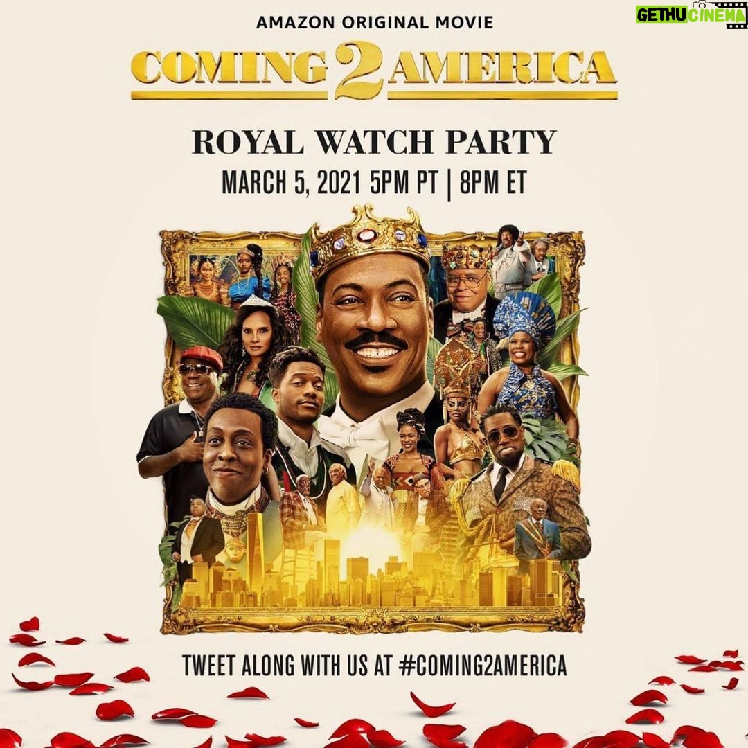 Wesley Snipes Instagram - Let’s watch together, as a family, a ROYAL family👑 Use the hashtag #Coming2America to join the chat. YES, I will be in attendance via Twitter, IG & FB! @amazonprimevideo @zamundaroyals 👑 #coming2america #zamundaroyals #zamunda #watchparty #daywalkerklique #izzidoesit