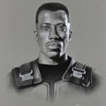 Wesley Snipes Instagram - WOW! Beyond Talented 🙏🏿 @dennis.baptiste.art #BladeApproves #Blade #artistappreciation #daywalkerklique