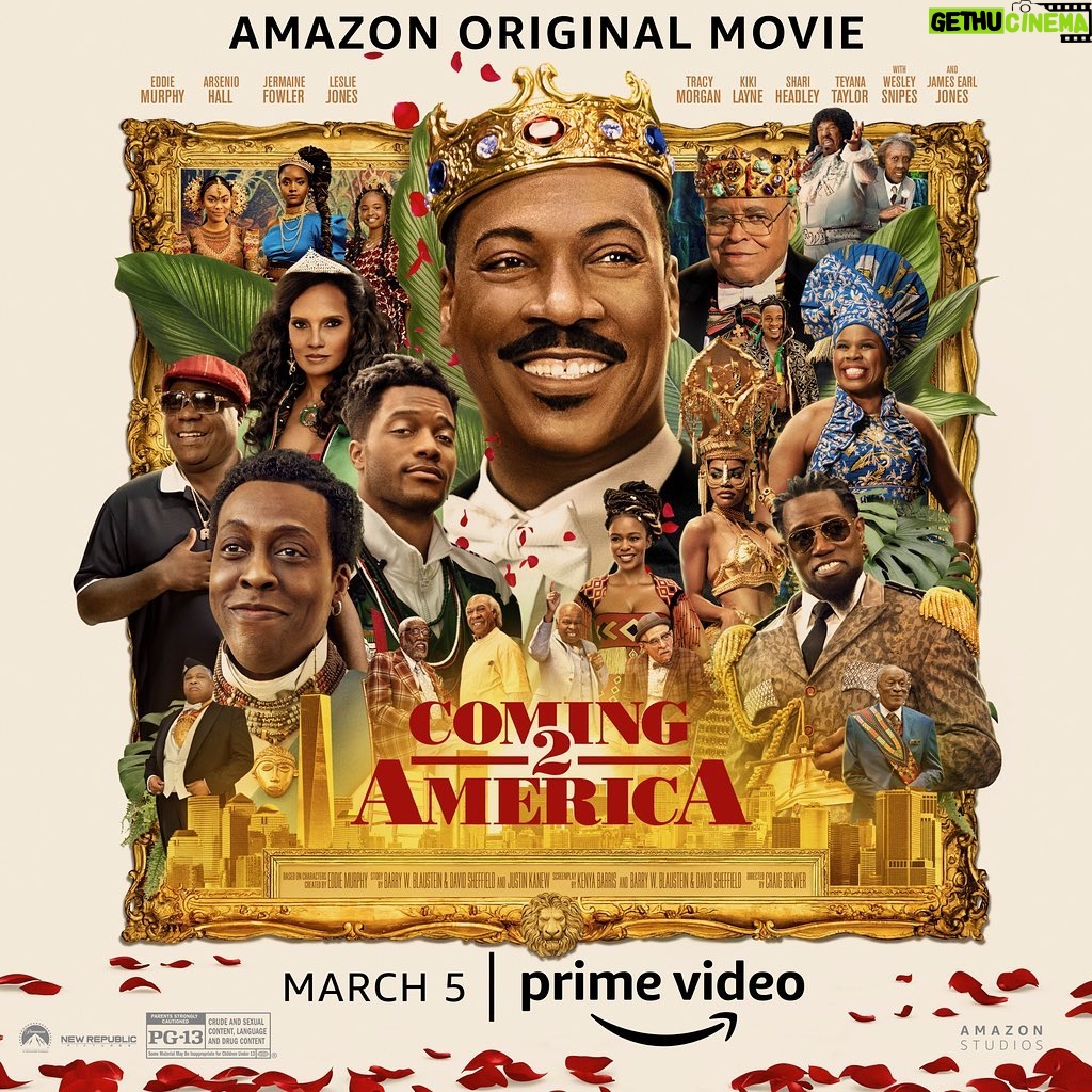 Wesley Snipes Instagram - The return of royalty. #Coming2America is coming to #PrimeVideo March 5! π . . @zamundaroyals @amazonprimevideo #comingtoamerica #coming2america #amazonprime #newmovies #amazonoriginalmovie #wesleysnipes #eddiemurphy #arseniohall #johnamos #teyanataylor #jamesearljones