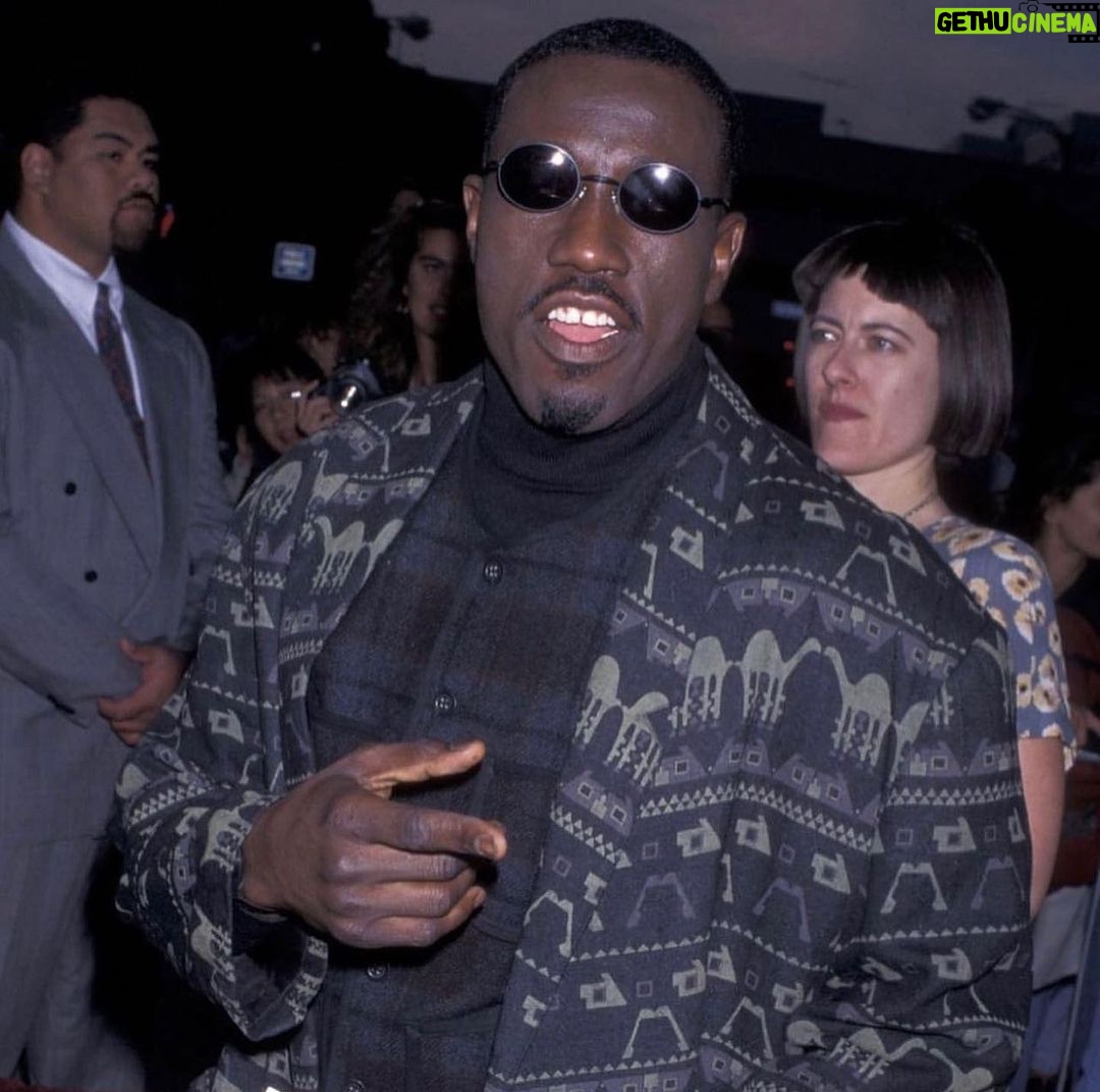 Wesley Snipes Instagram - Die Hard with a Vengeance Premiere, circa ‘95. I might still have these shades somewhere 🙌🏿