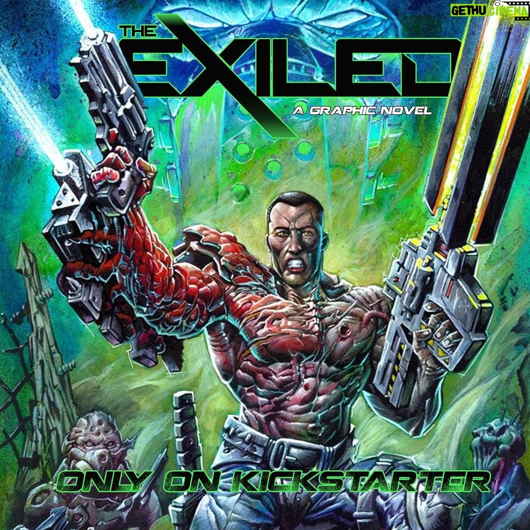 Wesley Snipes Instagram - It’s Heavy Metal time in the world of The Exiled. Back the graphic novel on Kickstarter, and get this exclusive print. LINK: Bit.ly/theexiled (or click the link in bio) #DaywalkerKlique #theexiled #indiecomics #comicart #kickstarter #rebels #graphicnovel