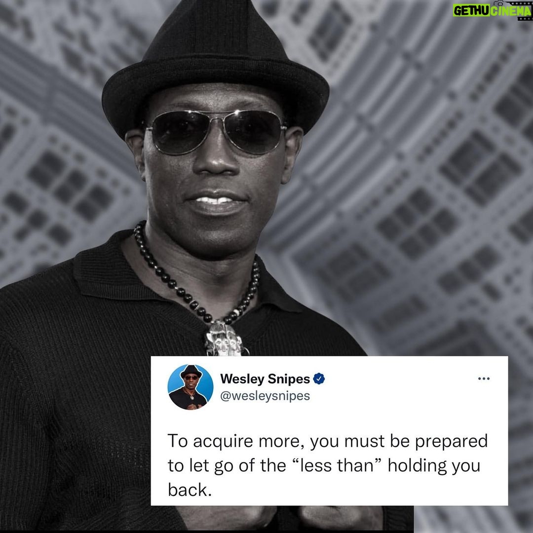 Wesley Snipes Instagram - Put that in ya back pocket! #WesleyWisdom