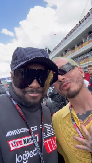 Will.i.am Instagram - Happy Birthday @JBalvin…it was good seeing you on the track at @f1…you’re my brother for life…Por Vida!!!! #LETSGO!!!