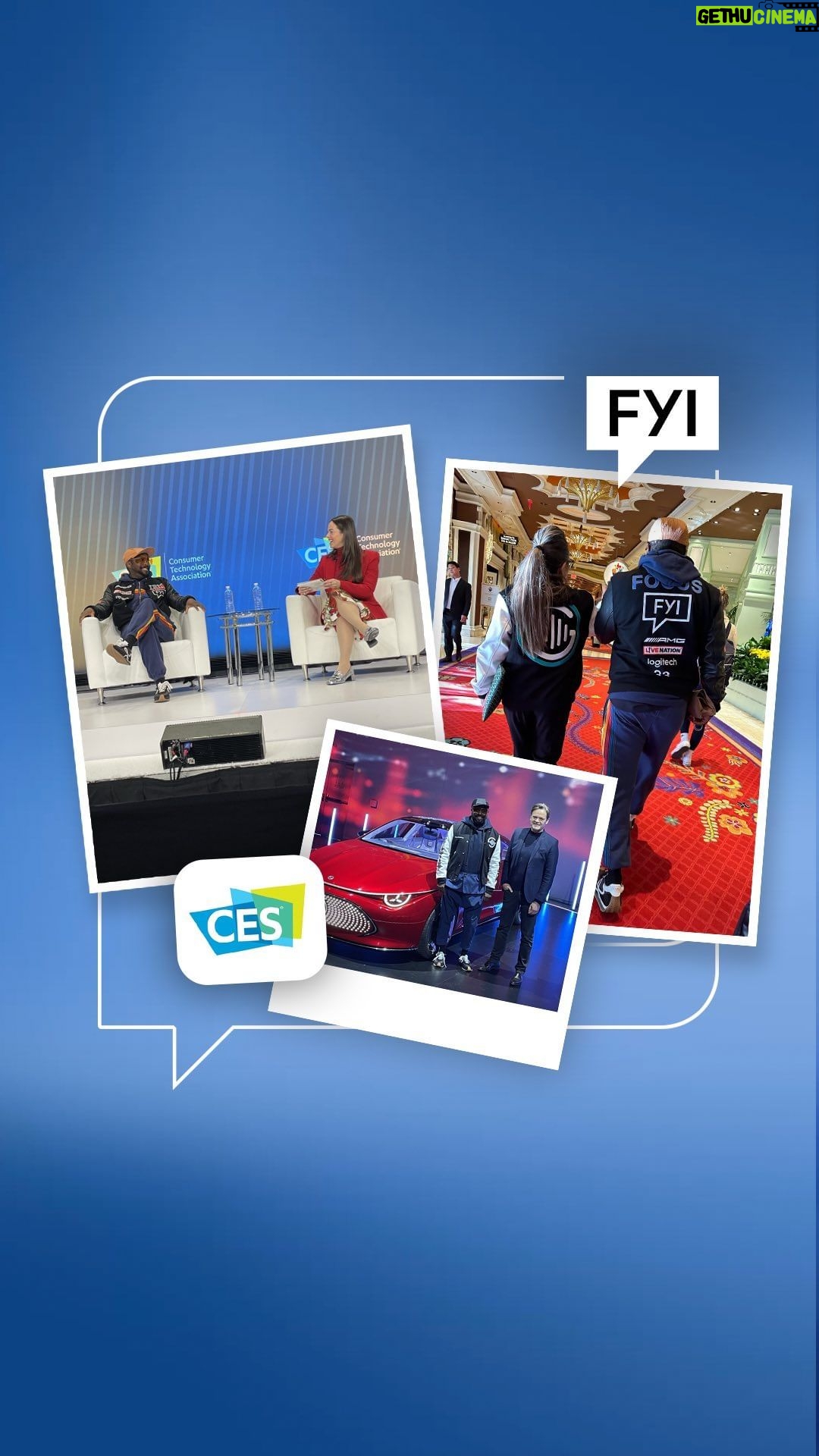Will.i.am Instagram - Thats a wrap on #CES2024 Special thanks to our partners @ces & @brandinnovators Massive congratulations to @iamwill & @mercedesamg for the launch of MBUX Sound Drive!