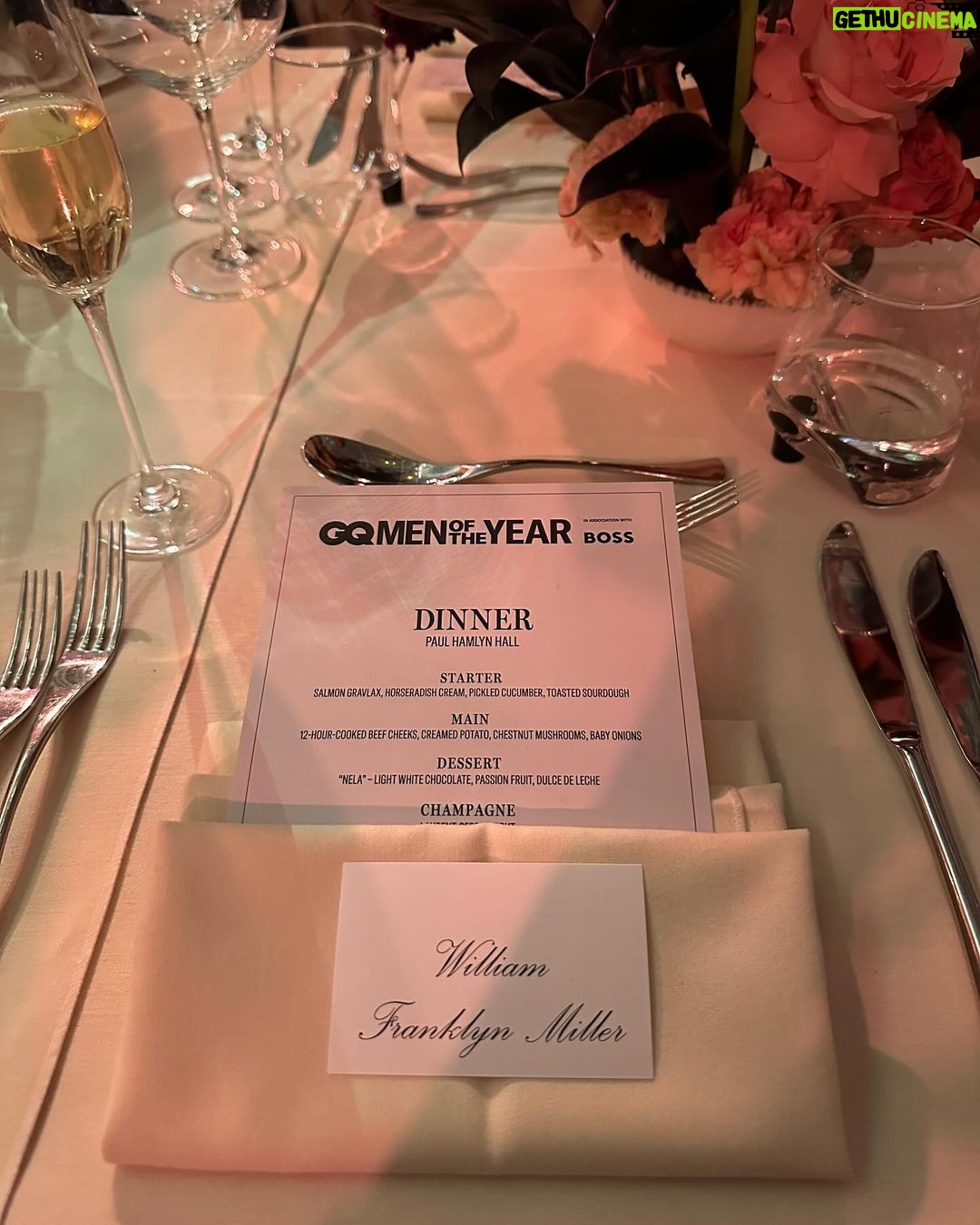 William Franklyn-Miller Instagram - @BOSS x @GQ Men of the Year Awards with #BOSSwatches #GQmanoftheyear #ad 1 Hotel Mayfair