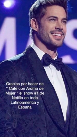 William Levy Instagram - Solo puedo decirles millones de gracias por todo el cariño 🙏🏼 gracias por hacer de “ Cafe con Aroma de Mujer “ el show mas visto de #netflix en toda Latinoamérica y España. 🙏🏼🙏🏼🙏🏼🙏🏼 gracias de parte de todo el equipo, se lo agradecemos de corazón.