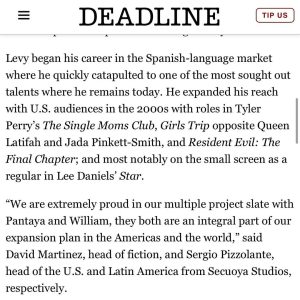 William Levy Instagram - Contento de finalmente poder compartirles nuestro próximo proyecto.  Llamado “MONTECRISTO” les puedo contar que me da mucha alegría poder interpretar el personaje de Edmundo Dantes ( Alejandro Montecristo ) dado a que es uno de mis personajes favoritos, una historia que he amado desde pequeño. Hemos estado en conversación desde que yo me encontraba grabando “ Café con Aroma de Mujer “ en Colombia. Hoy gracias a Dios ya les puedo decir que dentro de poco ya estaré por España 🇪🇸 grabando para ustedes “ MONTECRISTO “  love you all !!! @streampantaya @secuoyastudios @jeffxgoldberg @instapizzo 
📸: @crissjaramillo_photography