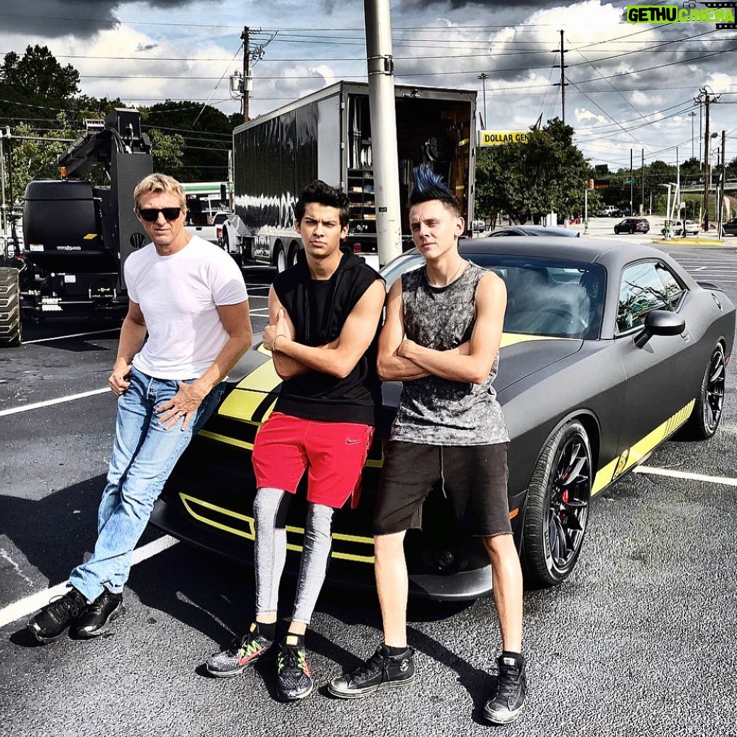 William Zabka Instagram - The day we met the new & improved #CobraKai Challenger — #BackInBlack @xolo_mariduena @thejacobbertrand