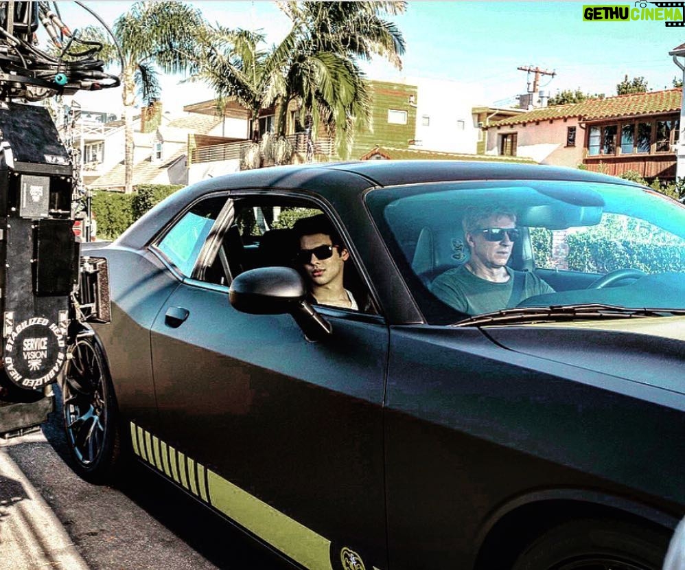 William Zabka Instagram - #behindthescenes taking a spin with the All Valley Karate Champ #cobrakai S2