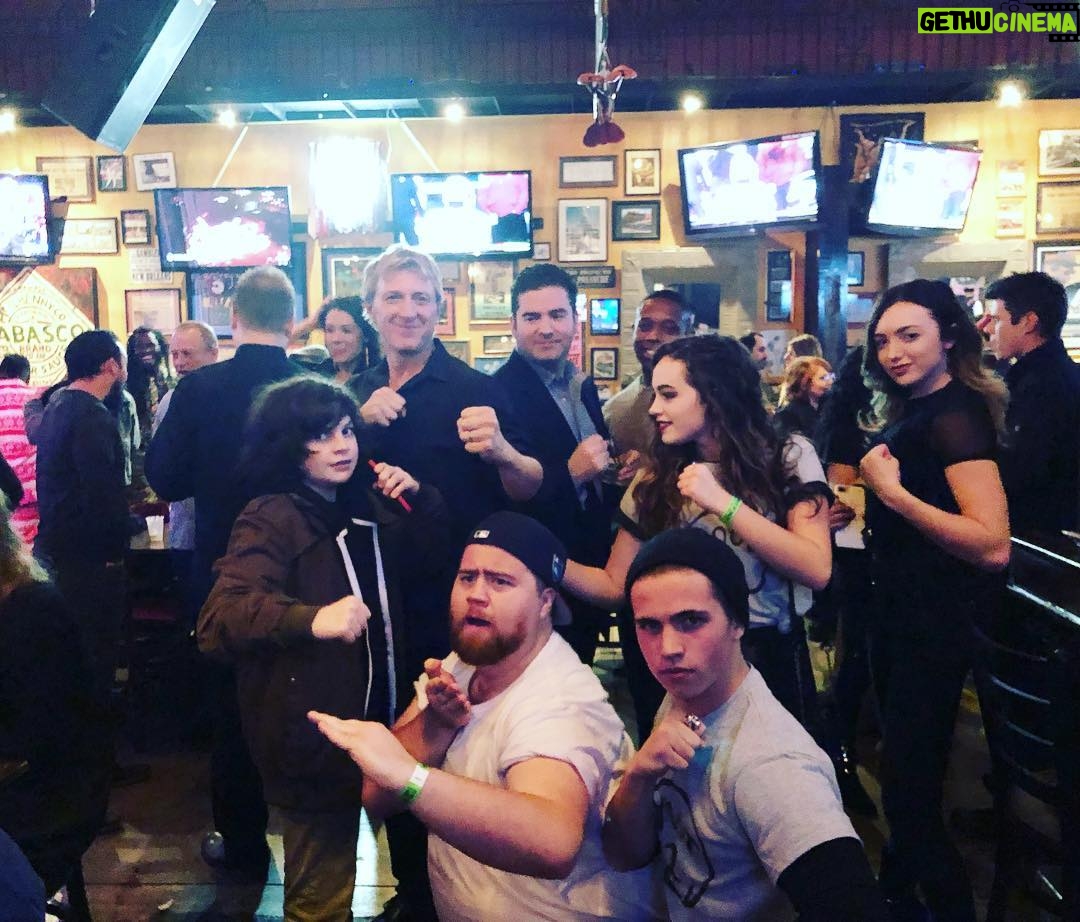William Zabka Instagram - Snaps from the Cobra Kai wrap party last week. One more day of filming left! Huge thanks to our amazing creators @jonhurwitz @healdrules @therealhaydenschlossberg and incredibly talented cast & crew! #CobraKai Season 2 👊🏻