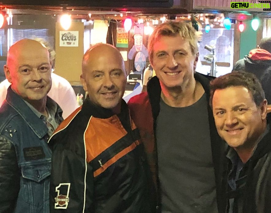 William Zabka Instagram - Amazing to ride with my OG #CobraKai brothers again @therealronthomas @thetonyodell & Rob Garrison ! Thanks to the fans for lighting up the dojo β 18 Million views and counting ... @cobrakaiseries ππ»