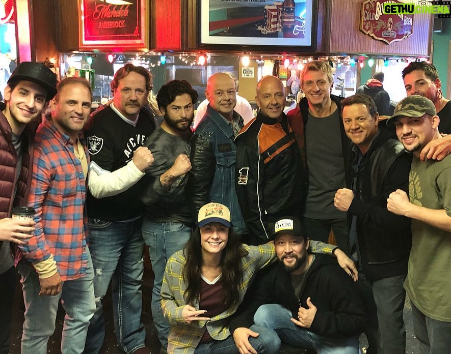 William Zabka Instagram - Amazing to ride with my OG #CobraKai brothers again @therealronthomas @thetonyodell & Rob Garrison ! Thanks to the fans for lighting up the dojo β 18 Million views and counting ... @cobrakaiseries ππ»