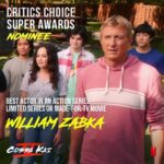 William Zabka Instagram - What an incredible honor! Proud to stand with @ralph_macchio and represent @cobrakaiseries @sptv @netflix Thank you @criticschoice #criticschoice #superawards 🦅🥋