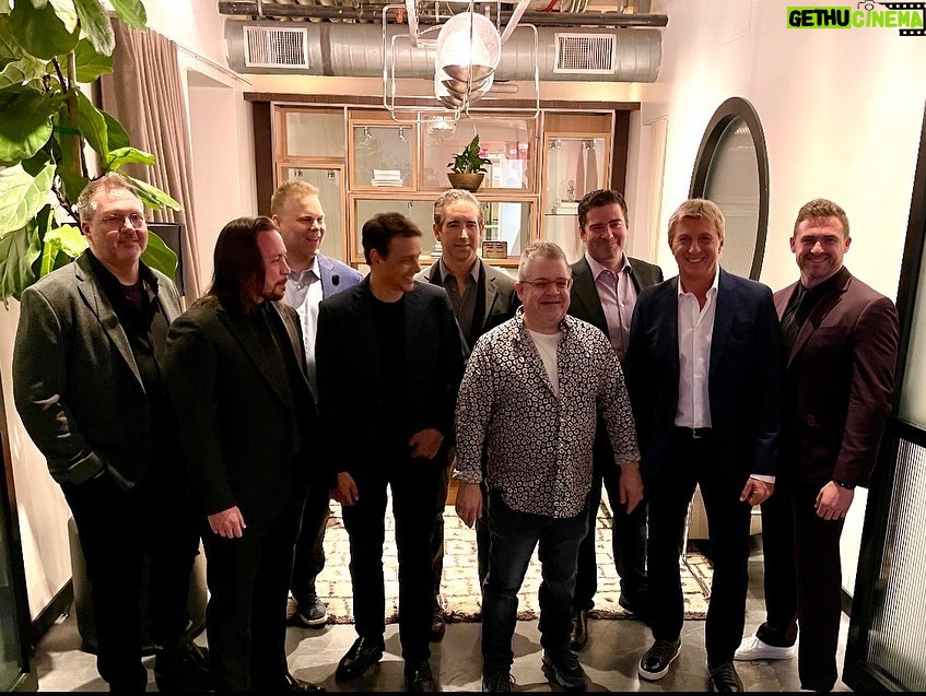 William Zabka Instagram - Last night at the Television Academy FYC Panel hosted by the always hilarious and engaging @pattonoswalt Thanks to all who came out #CobraKai 🦅