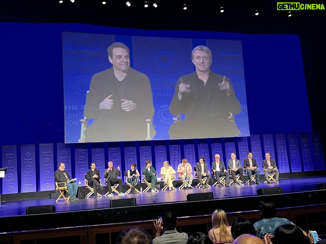 William Zabka Instagram - Great Friday night @paleycenter with team @cobrakaiseries — thx to all the fans for coming out! 🦅👊🏻🥋
