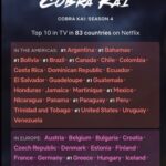 William Zabka Instagram - Shout to the worldwide Cobra Kai fans! @cobrakaiseries is officially #1 on @netflix globally 🦅