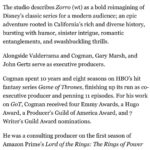 Wilmer Valderrama Instagram - Mr. Bryan Cogman, Bienvenido a Pueblo De Los Angeles.. to find someone that loves Zorro and our culture as much as I do is a true gift. “Zorro fought us, now so will we.“ Our story told in the past, but a symbol we need now more than ever. #DisneyZorro