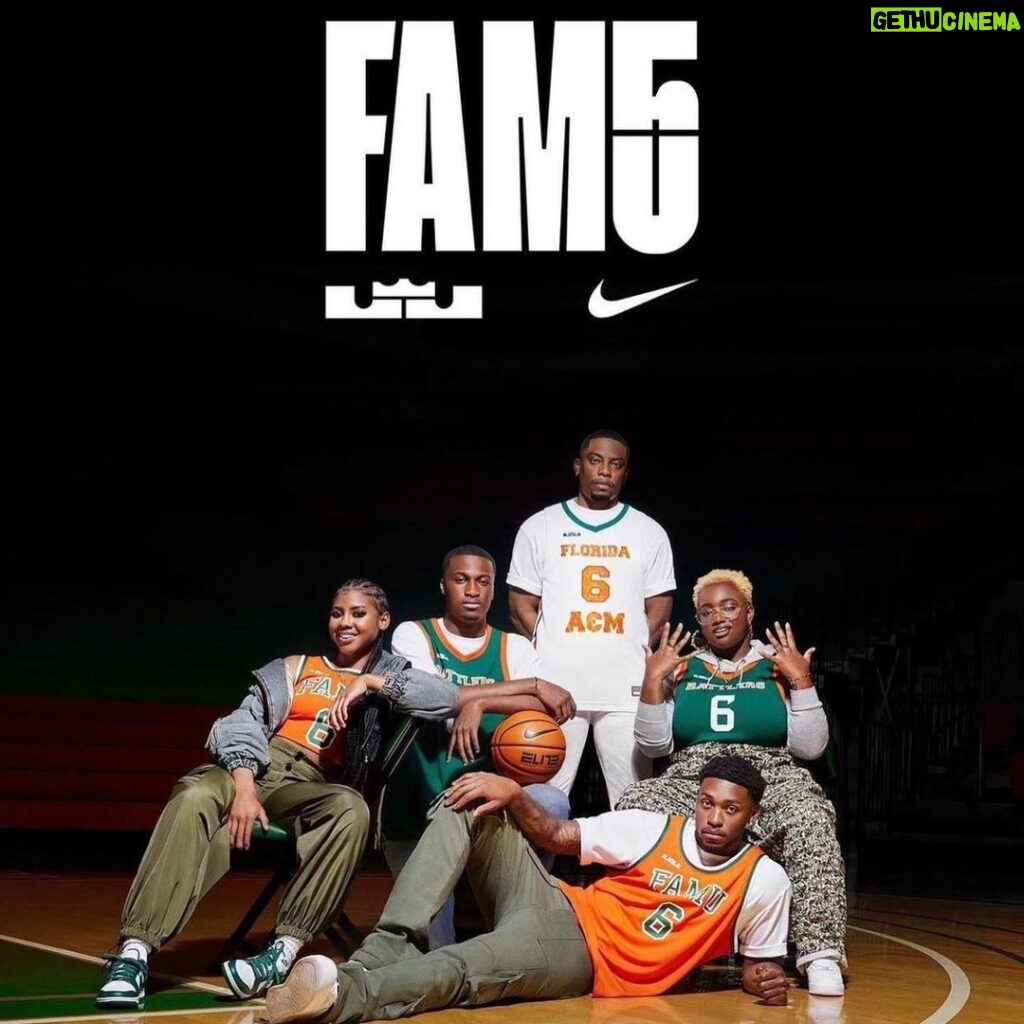 Woody McClain Instagram - FAMU X Lebron James campaign powered by @nike • introducing the first HBCU to feature the LBJ logo 👑 🐍 Love 🏀 | Rep your HBCU below 🙌🏾