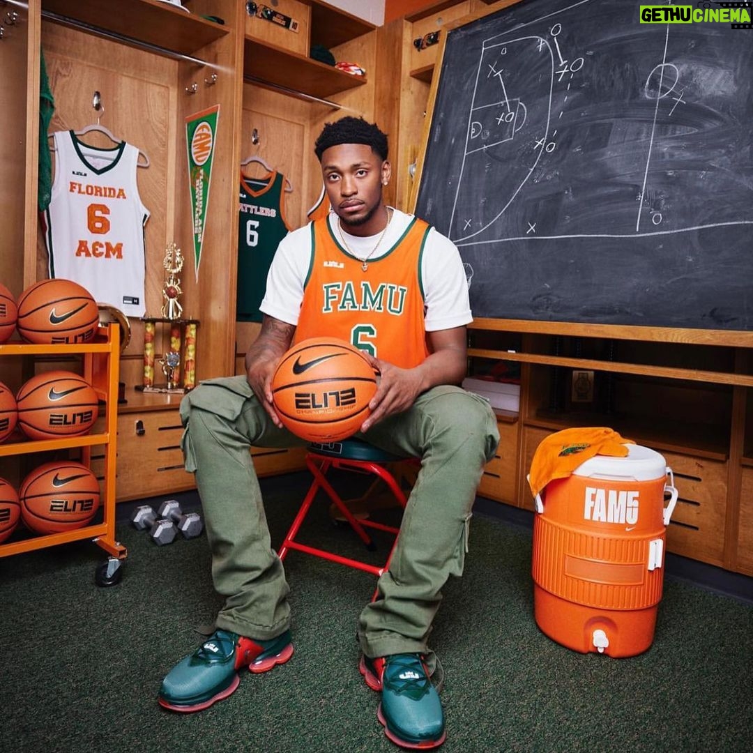 Woody McClain Instagram - FAMU X Lebron James campaign powered by @nike • introducing the first HBCU to feature the LBJ logo 👑 🐍 Love 🏀 | Rep your HBCU below 🙌🏾