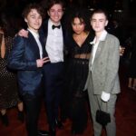 Wyatt Oleff Instagram - thank you for the invite @netflix ! sweet after party as always. thanks to @ted_baker as well for the great look!