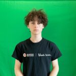 Wyatt Oleff Instagram - he is just i am standing here he is i’m doing standing on right here green screen behind me