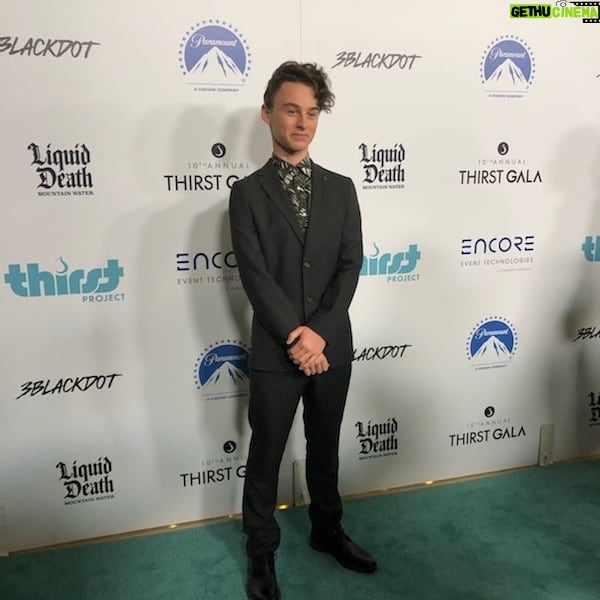 Wyatt Oleff Instagram - It was an honor to be invited and to present at the Thirst Gala last night! It was an amazing experience and I hope to be apart of it more in the future! The Thirst Project is very youth driven so I encourage you guys to check it out, link in bio!