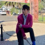 Wyatt Oleff Instagram - What a week! A million thanks to @prada for outfitting me not only for the #ITChapterTwo premiere but for the Derry Days press junket @itmovieofficial #itends September 6 🎈