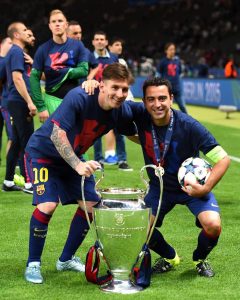 Xavi Hernández Instagram - Como culé, compañero y amigo solo puedo darte las gracias por todo lo que nos has dado durante estos años. Hagas lo que hagas, te deseo lo mejor. 🙏♥️⚽️ #elmejordelahistoria