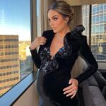 Ximena Navarrete Instagram - Lista para @missuniverse ! Gracias @cesarmushi por este makeup y look divino !!!! Gracias @benitosantosoficial por mi vestido presumiendo baby bump ! Los amo 🫶🏻 New Orleans, Louisiana