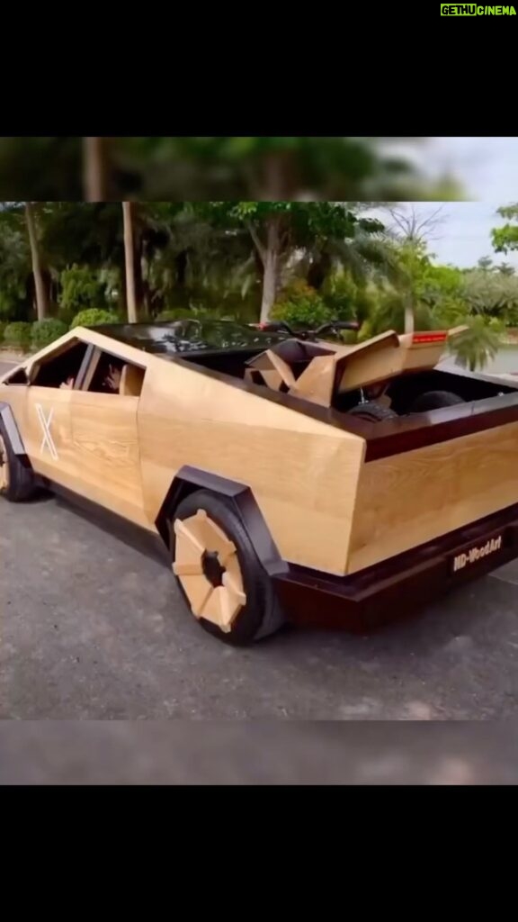 Xzibit Instagram - This man shared a video of the process, which he said took just 100 days, to build a complete functional Testla Cyber Truck on his YouTube channel, ND-Woodworking Art. After starting with a metal chassis, frame, and wheels, the woodworker added wooden panels, seats, and wheel trims. He also added working lights and even a light-up “X” logo on the door. via: ND-Wood working Art @fe_motorworks . #car #cars #auto #carporn #speed #bmw #love #drive #sportscar #carsofinstagram #instagood #luxury #photography #supercar #vehicle #street #exoticcars #racing #instacar #mercedes #ride #audi #driver #nissan #race #vehicles #instacars #road #supercars #ferrari