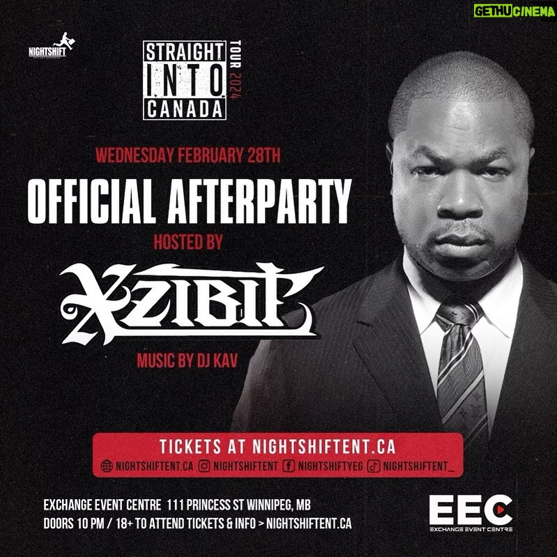 Xzibit Instagram - #Winnipeg Tonight!! After the show….