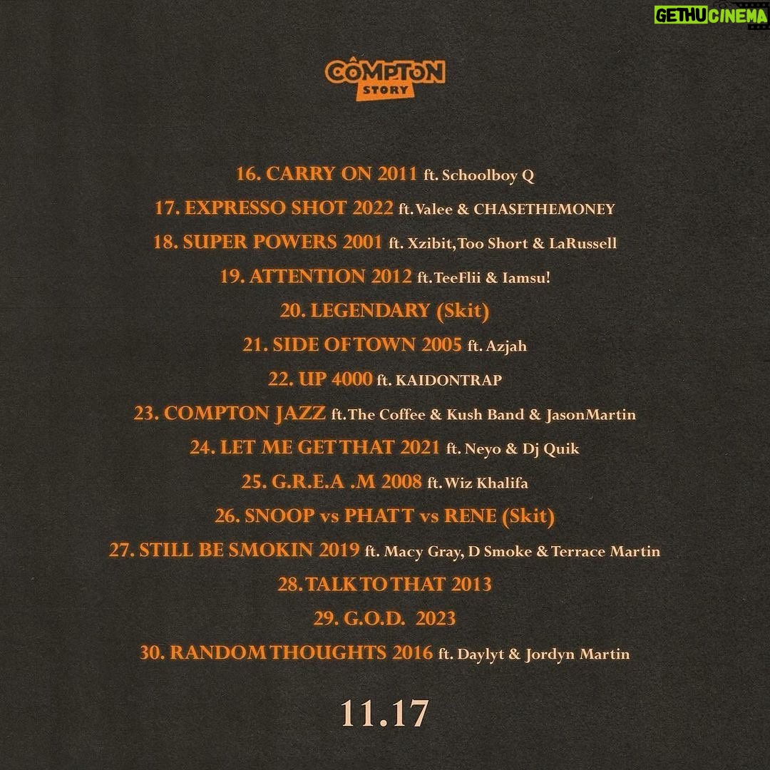 Xzibit - 12K Likes - Posted @withregram • @problem354 JasonMartin.
“A Compton Story”
11/3 & 11/17