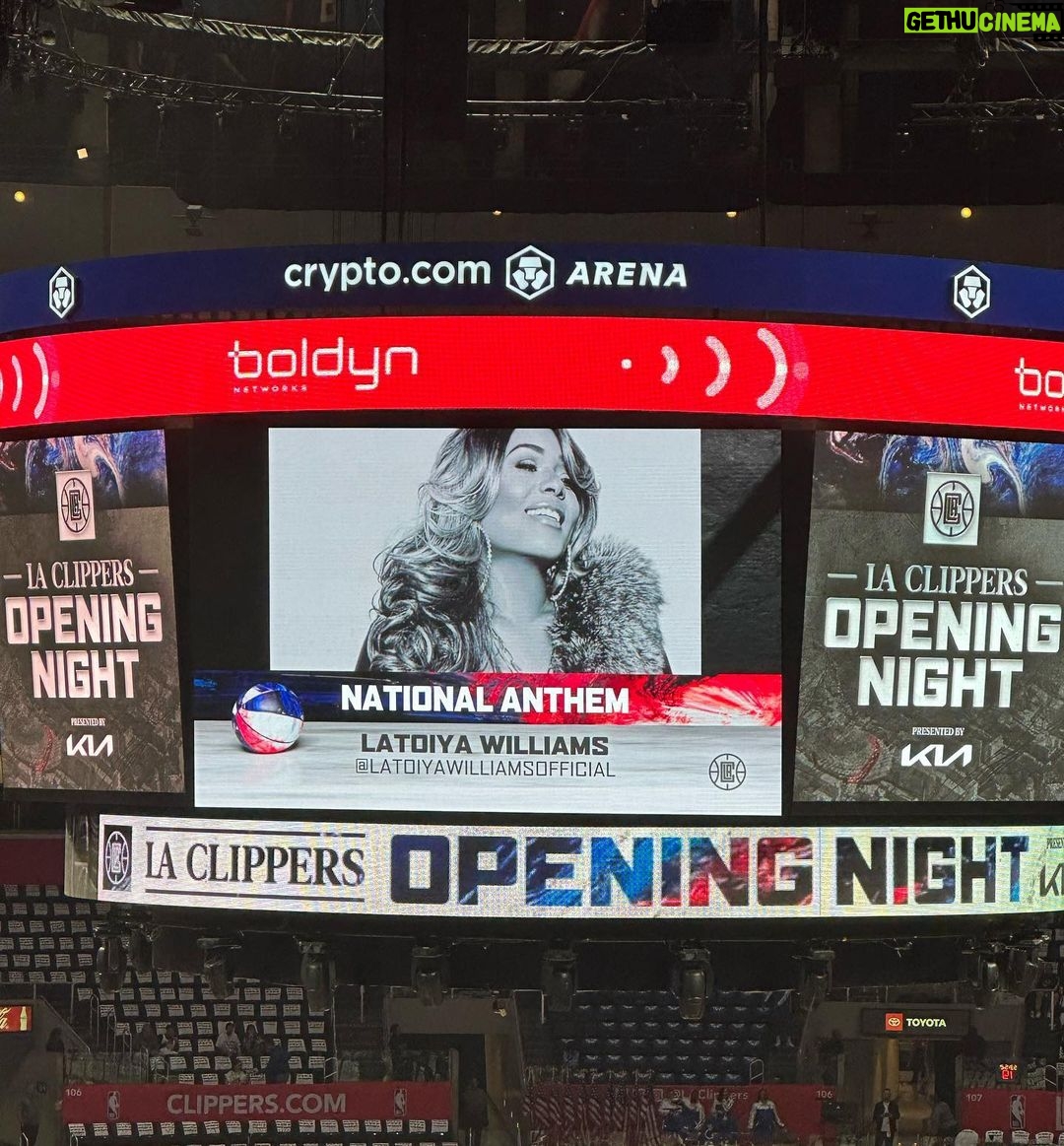 Xzibit Instagram - Blessed to be rockin the home opener for The @laclippers halftime show tonight…..with the legendary @latoiyawilliamsofficial kicking things off singing the national anthem! @djdense on the 1’s & 2’s @cryptocomarena @adrianscott @taydoevision