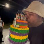 Xzibit Instagram - Celebrating @xzibit birthday 🎂 had to bring him a @earthspuffcakes along with the rad @birthjays candles & a @themartymissile for the celebration 🎉 yesterday was a movie , Xzibit took all of us out on a huge 65 foot fishing boat for all the gang to go fishing on the ocean 🌊 the views were unreal from whales to seals to dolphins we seen it all, I had know idea 💡 Xzibit was such a good fisherman he must have pulled out over 20 fish out the water 💦! Was a amazing day with friends and family celebrating XZIBIT BDay ! So glad we built these memories, this is something all of us will never forget ! NFS🚫+21 Los Angeles, California