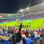 Yağmur Tanrisevsin Instagram - Tarihi bir güne tanıklık etmenin gurur ve mutluluğuyla … 🇹🇷❤️🤍 @millitakimlar #LiderTürkiye #BizimÇocuklar #Euro2024 Cardiff City Stadium