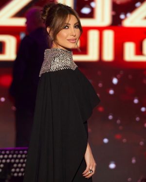 Yara Instagram - Sparkling into the new year like… 🖤✨

Dressed by @khalilzein.official @maeparisofficial 😍
Makeup by @charbel.assaf.makeup 
Hair by @riadaboukhalil 
Jewelry @shourouk 
Contact lens my collection “Dove Gray“ @samacontactlens 👁️ 

#Yara | #يارا

. . .

#يارا_لوفرز #yaralb_lovers #HappyNewYear #NewYear2023 #رأس_السنة #عراق_العيد
