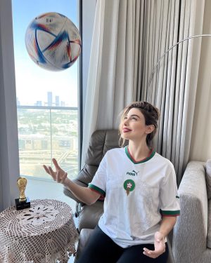 Yara Instagram - ان شاء الله اليوم ‫#المغرب‬ بيكمل أفراح العرب بالتوفيق يا ‫#أسود_الأطلس‬ 🇲🇦 🔥

‫#المغربXكرواتيا‬

‏‪#Yara‬ | ‫#يارا‬ 

. . .

#fifa #football #qatar #worldcup 
‏ ‪#FIFAWorldCup2022‬ ‪#FiFAworldCup‬ ‫#كأس_العالم_قطر_2022‬ ‫#كأس_العالم_2022‬ ‫#المغرب_كرواتيا‬
