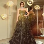 Yara Instagram - Golden sparks everywhere 🖤✨💫 Dressed by: @aavvafashion Makeup: @alberto_makeup Hair: @wassimsteve Jewelry: @khalilzein.official @voguegioielleria Contact lens: My collection “DOVE GRAY” @samacontactlens 👁 Photographer: @zobiansaadofficiall #Yara | #يارا United Arab Emirates