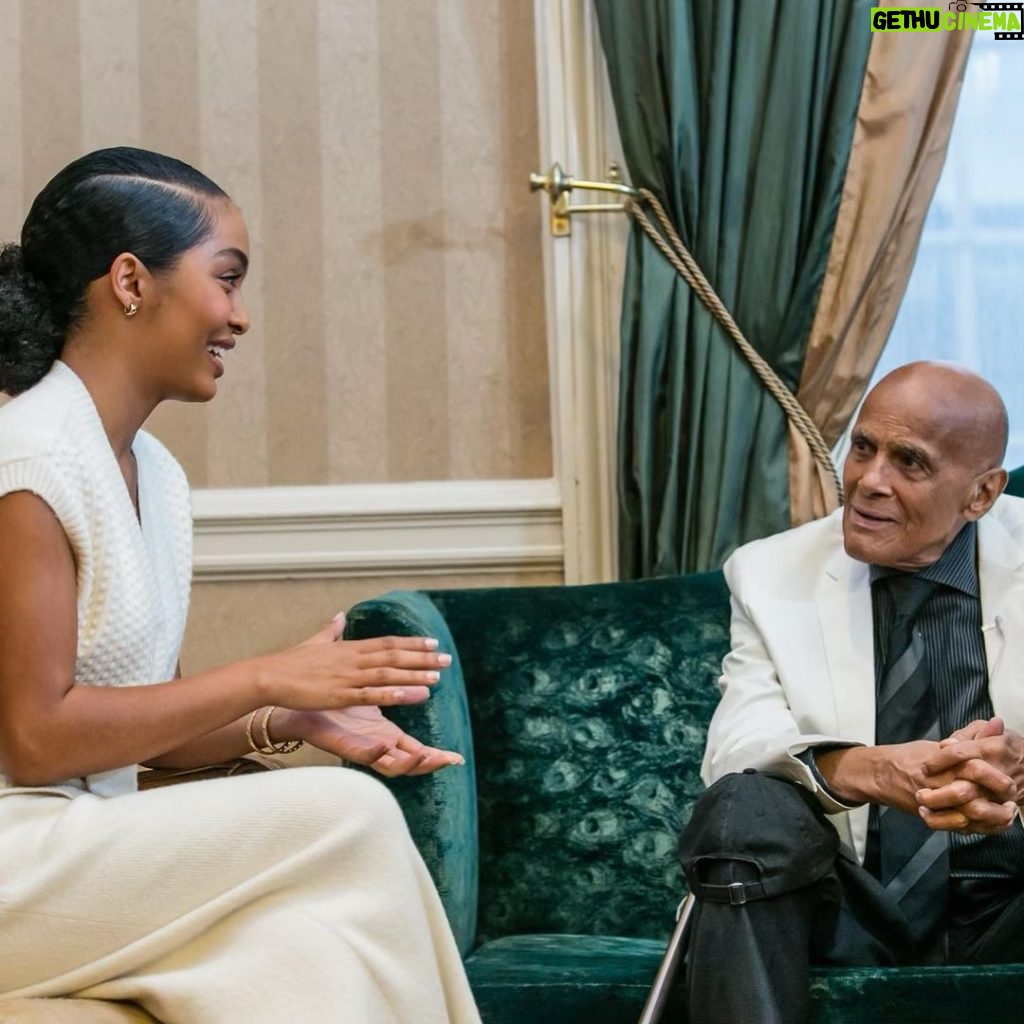 Yara Shahidi Instagram - Art in its highest form is art that serves and instructs society and human development - Harry Belafonte 🕊️ Rest In Peace to the artist whose activism redefined the role of culture and media in bringing about a better future💕