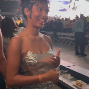 Yara Shahidi Instagram - BEY-DAY was truly a  #Renaissance of culture & pure joy🪩 
TY @instagram for helping us celebrate the Queen with the Queen 💋

Thank you @claudine 💋
