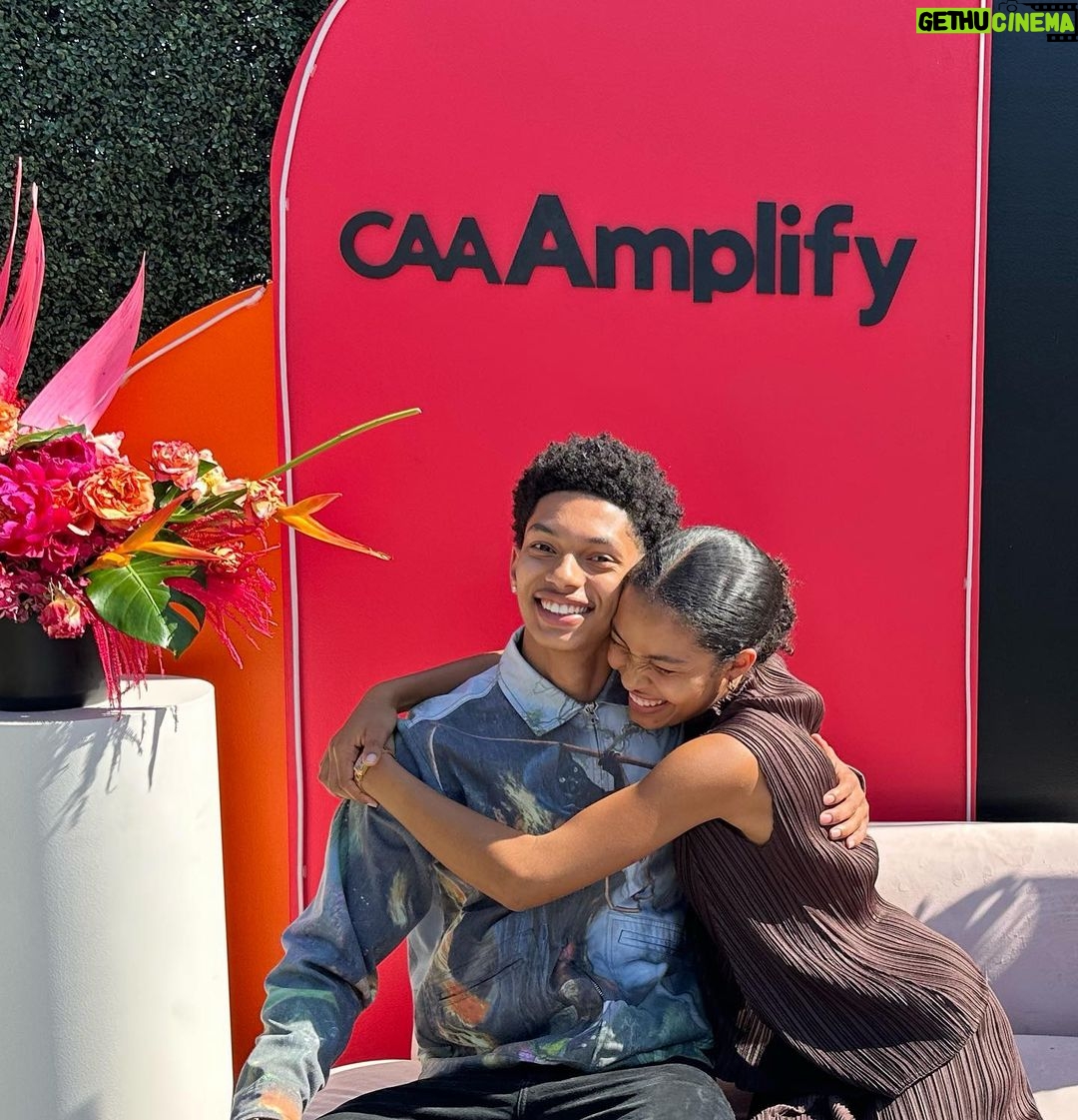Yara Shahidi Instagram - @sayeedshahidi & I take on the @caaamplify summit. Amplify has been one of my favorite gatherings for years, and this time was no different. This convening and the conversations have left me filled up and fired up đ