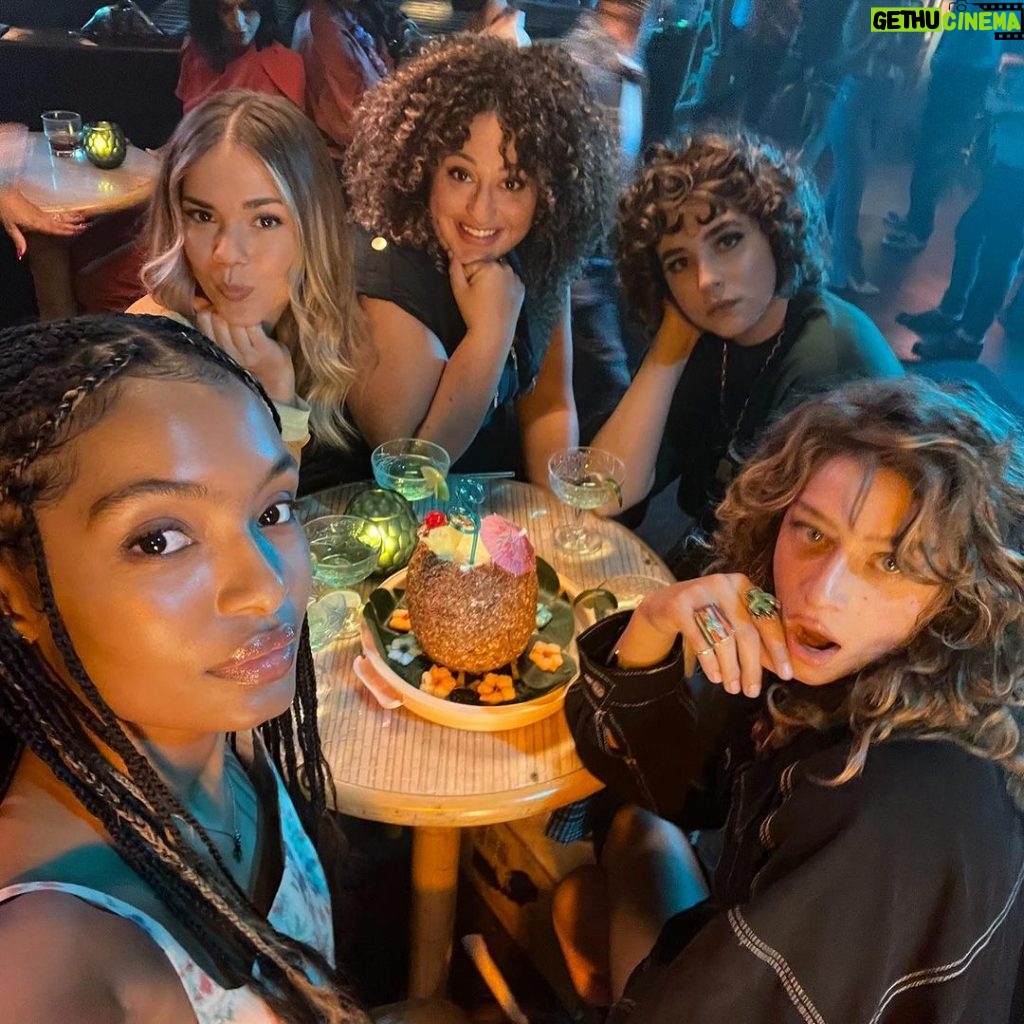 Yara Shahidi Instagram - A year ago, today, we wrapped a beautiful journey of exploring the transformative depths of female friendship 🫂Thank you @audrey_shulman for sharing your life, your friendship with Chrissy, and your script with us and the world. Thank you @bigbadtrish for helping us find our way through this story with authenticity and heart. Of course, so much love to my screen partna @odessaazion for being the Corrine to my Jane ⭐️ SITTING IN BARS WITH CAKE streaming on Amazon Prime⭐️