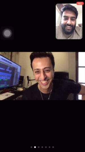 Yashraj Mukhate Instagram - I am ammmmmazed by this person soooo much!!!! Such a legend!!! Thank you for inspiring us @salimmerchant sir. 
And thank you for those kind words, they mean EVERYTHING to me!!♥️♥️♥️
Thanks @_sanketsharma for waking me up😂

In this video: I ask him what to do when a tune I composed is sounding like some other song.